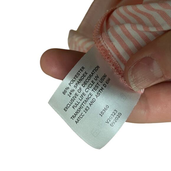Coolibar Amara Smart Shirt‎ UPF 50+ snap up long sleeve Pink Stripe Women's 2X - Picture 6 of 8